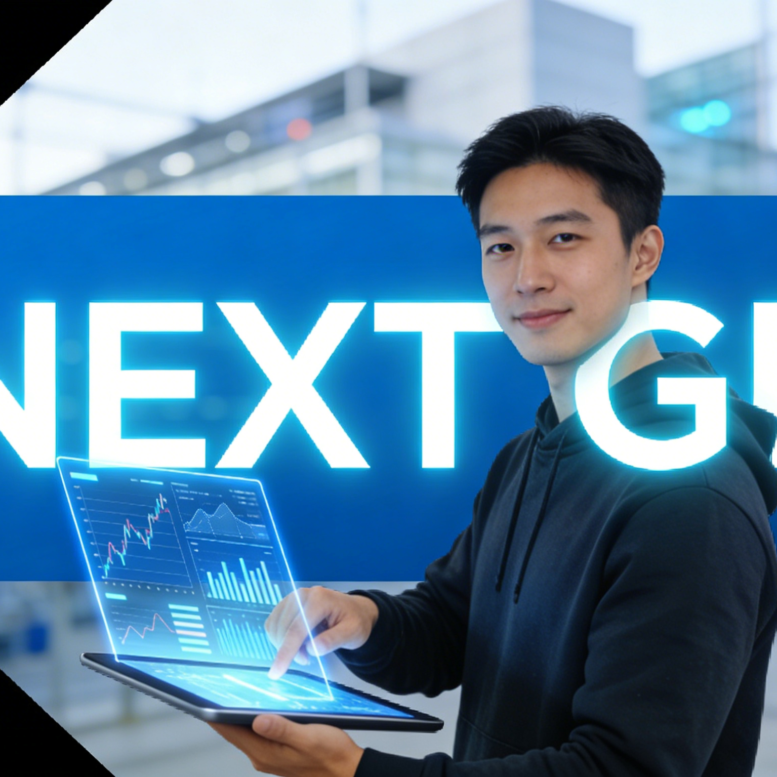 A tech event flyer with an innovator and NEXT GEN logo