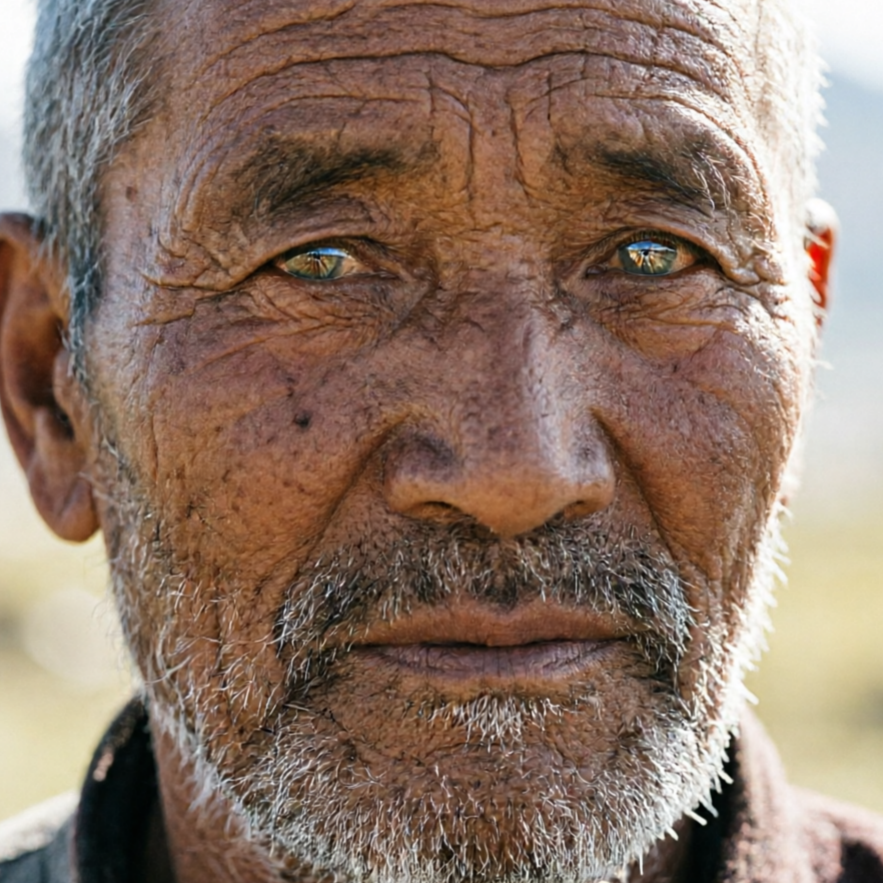 AI Realistic Art Generator style sample: Old Man