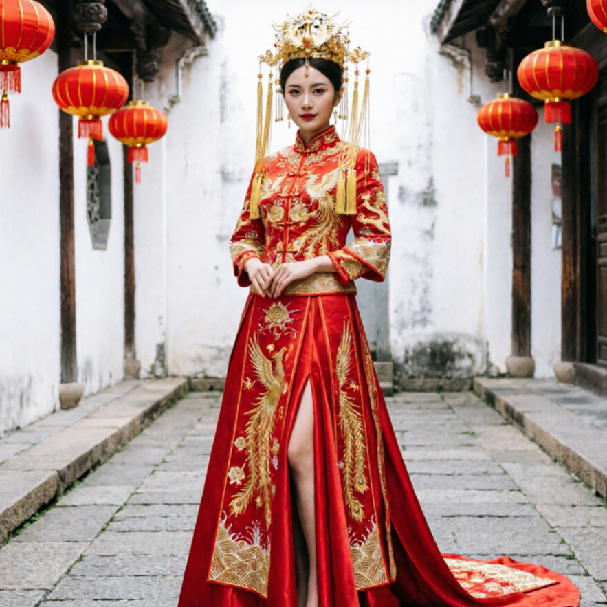 AI Wedding Dress Generator classic style