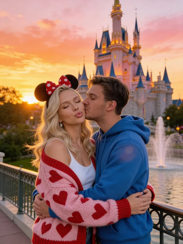 AI Couple Photo Maker Magical Kiss At Sunset showcase 3